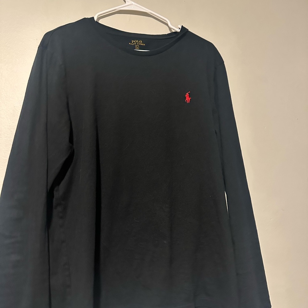 Polo Ralph Lauren Black, green, and red long sleeve bundle.